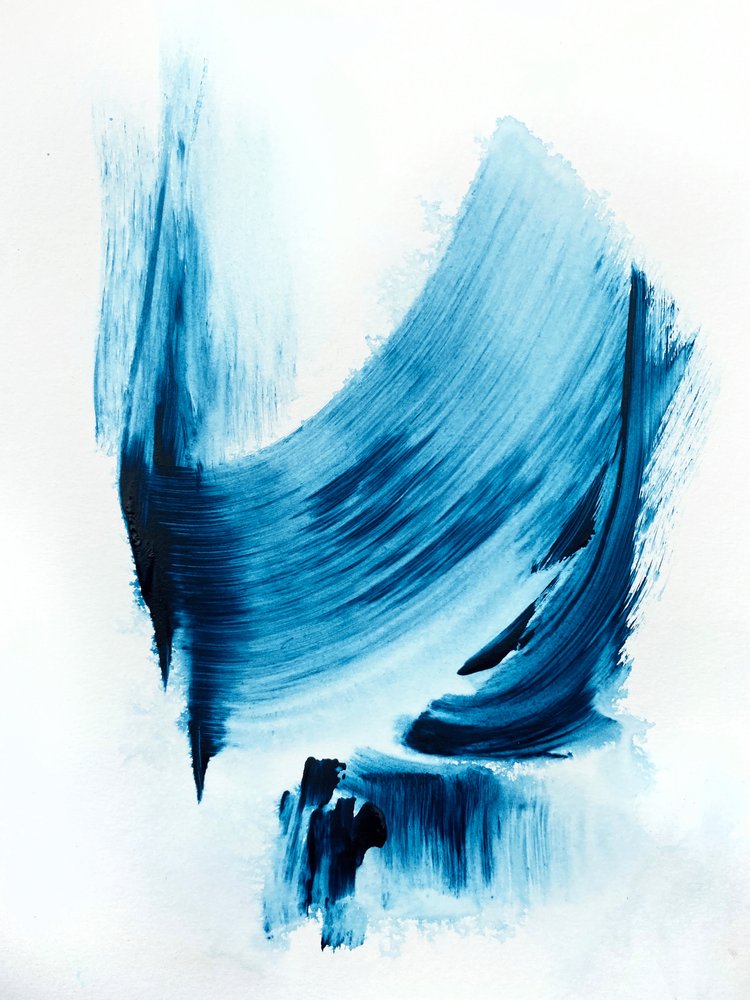 Flujo abstracto azul de Alyson Storms