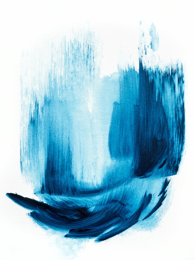 Abstracto «Fluid Blue» de Alyson Storms
