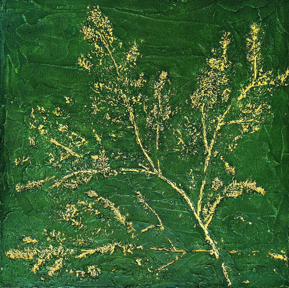 Silueta botánica dorada de Alyson Storms