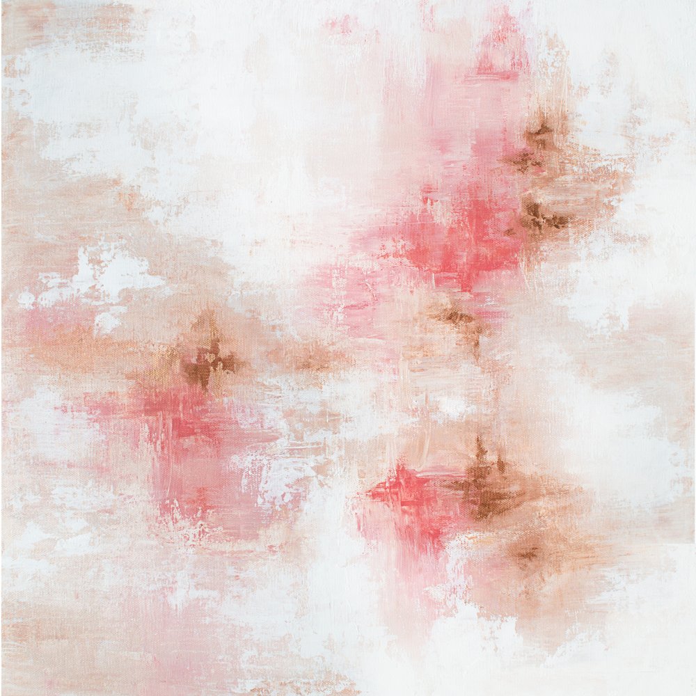 Abstracto en tonos rosados suaves de Alyson Storms