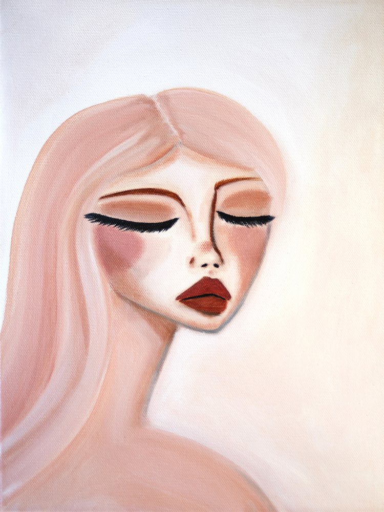 Retrato en rosa sereno de Amy Straley
