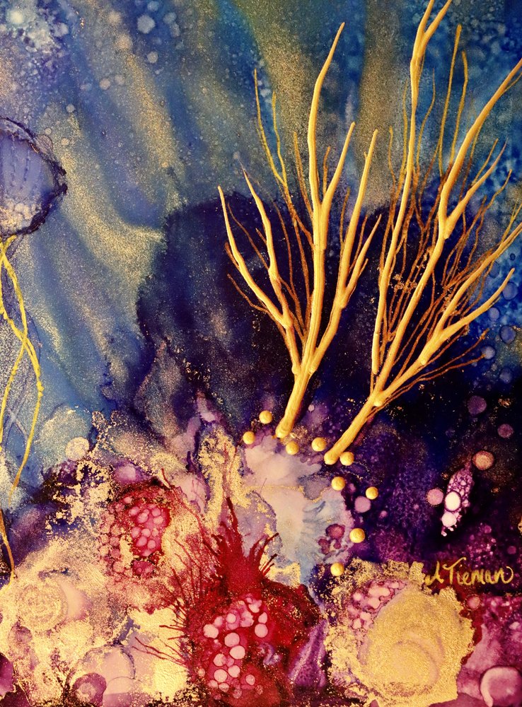 Océano de oro fluido de Amy Tieman