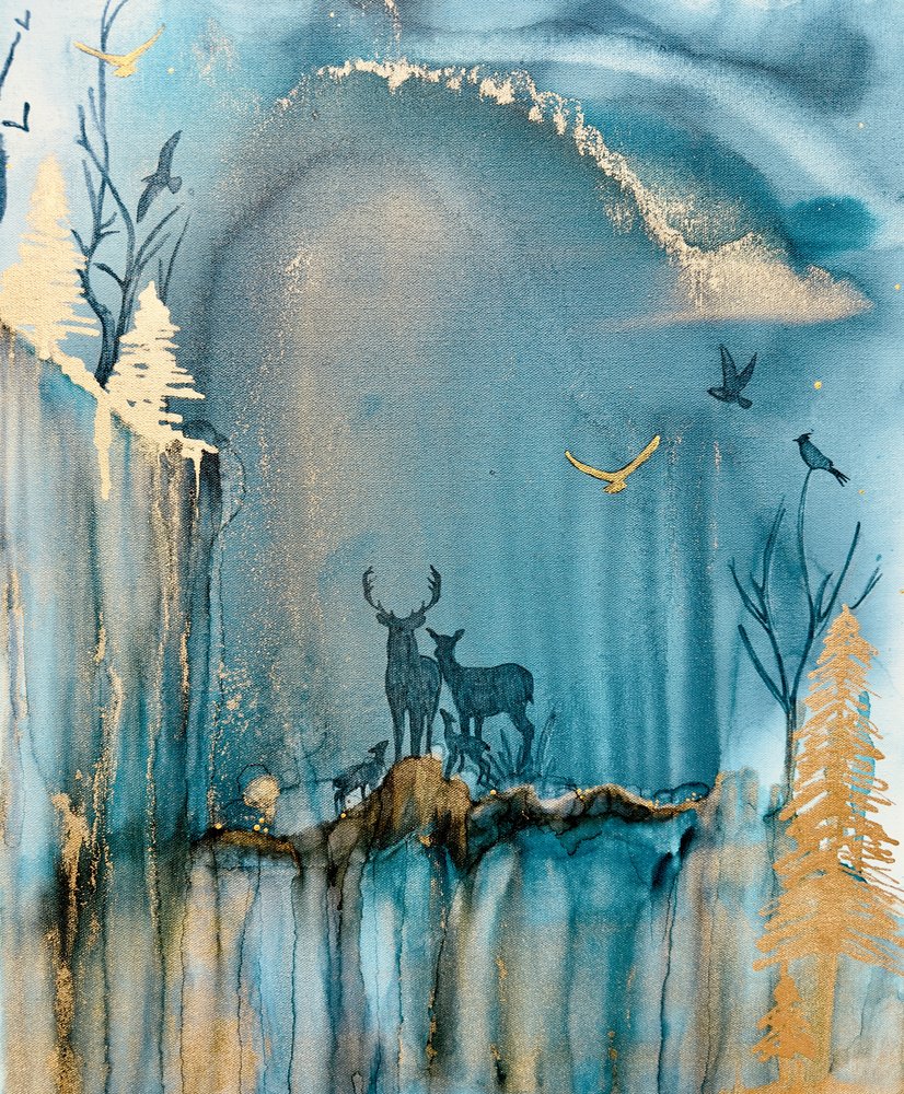 La familia de ciervos del Bosque Mágico de Amy Tieman