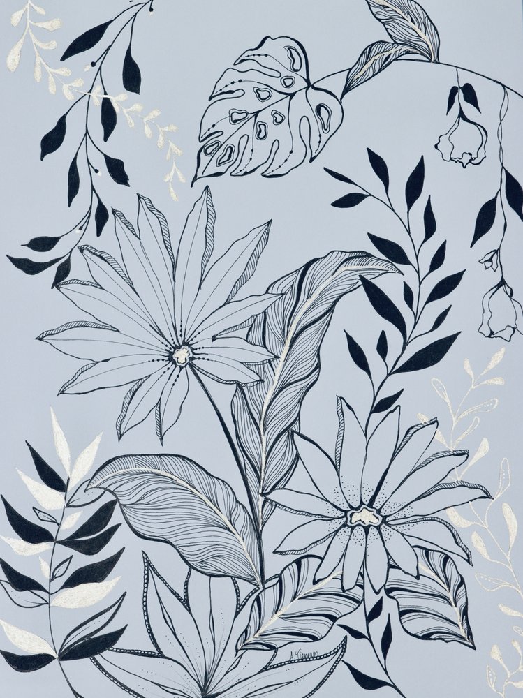 Sereno follaje tropical de Amy Tieman