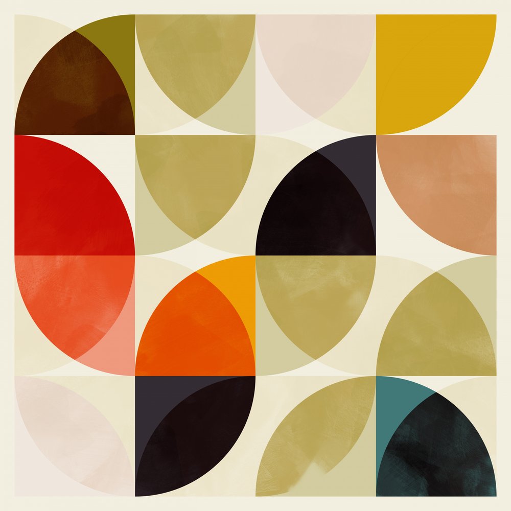 Círculos, 19 de noviembre  Círculos entrelazados en tonos beige de Ana Rut Bre