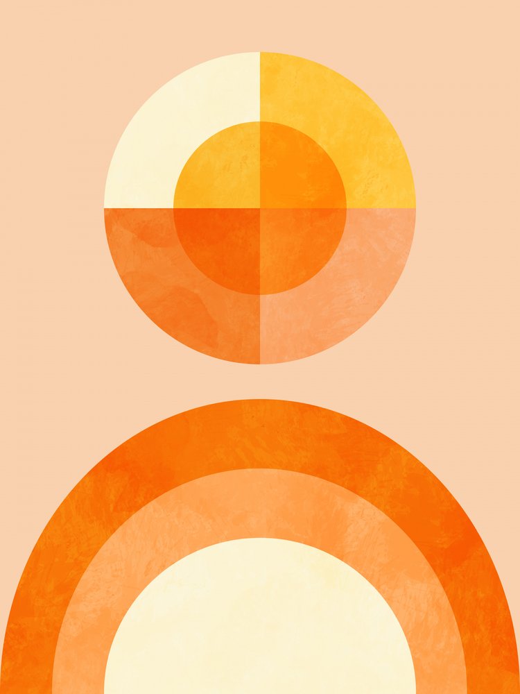 Rapsodia de primavera, naranja 2 de Ana Rut Bre