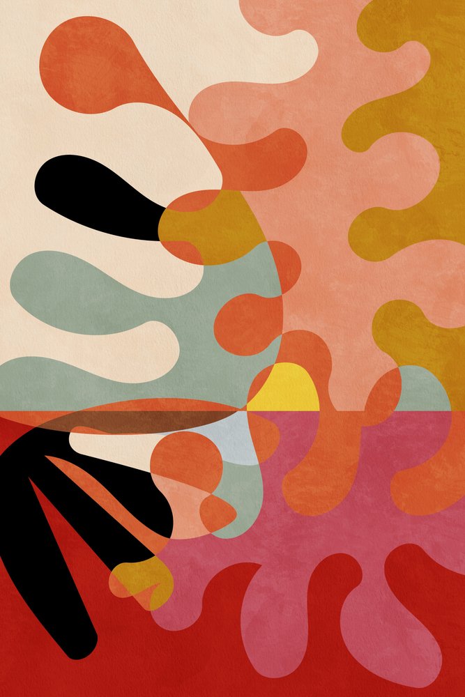 Colores cálidos y geometría de la Bauhaus 5 de Ana Rut Bre