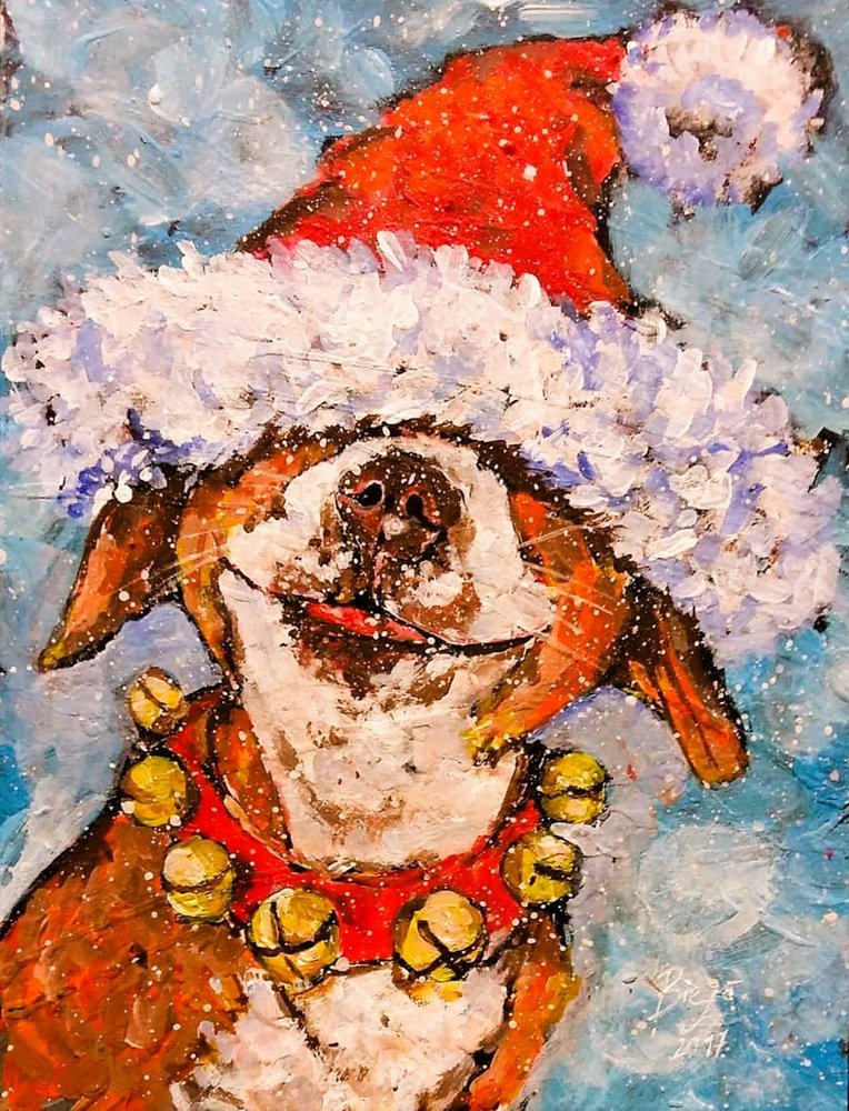 Feliz Navidad, perrito de Anda Bieza