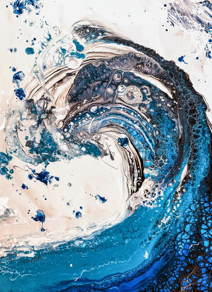 Ola del mar (abstracto) de Anda Bieza