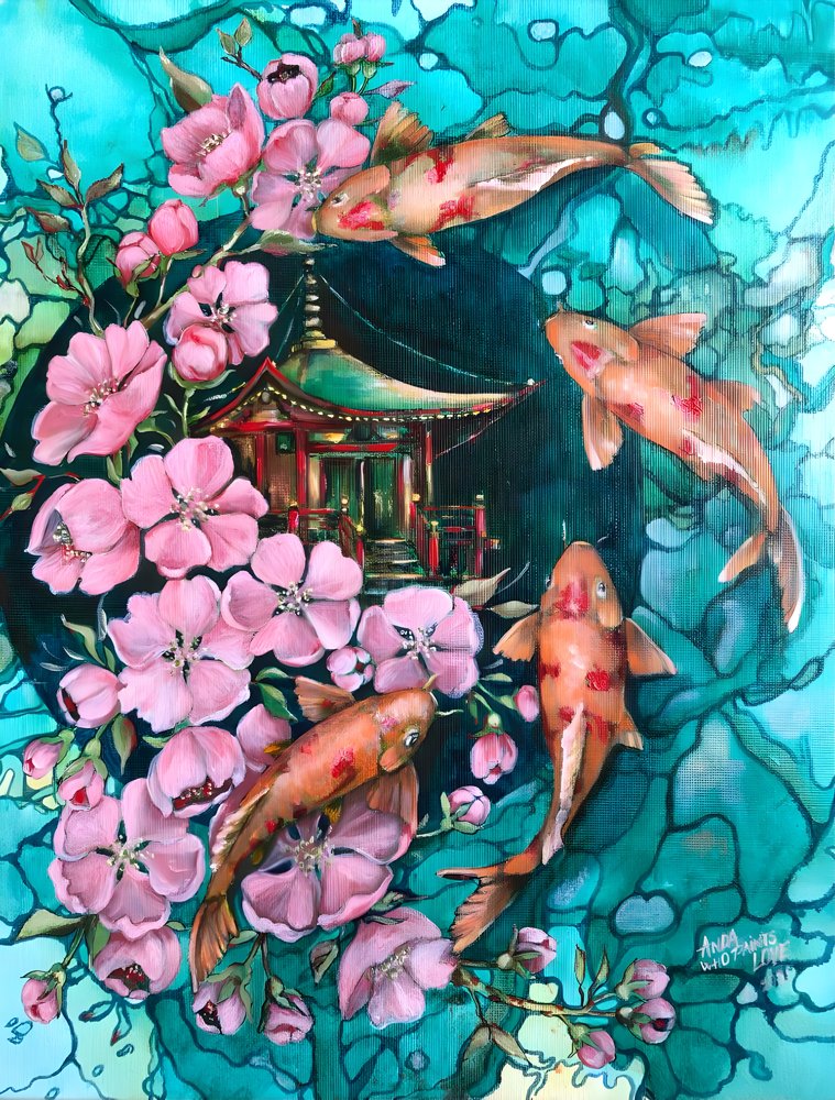 Templo Sakura Koi de Anda Bieza