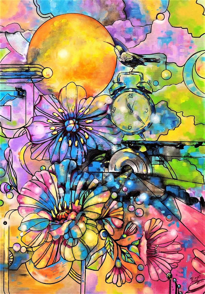 Un sueño floral lleno de colorido de Anda Bieza