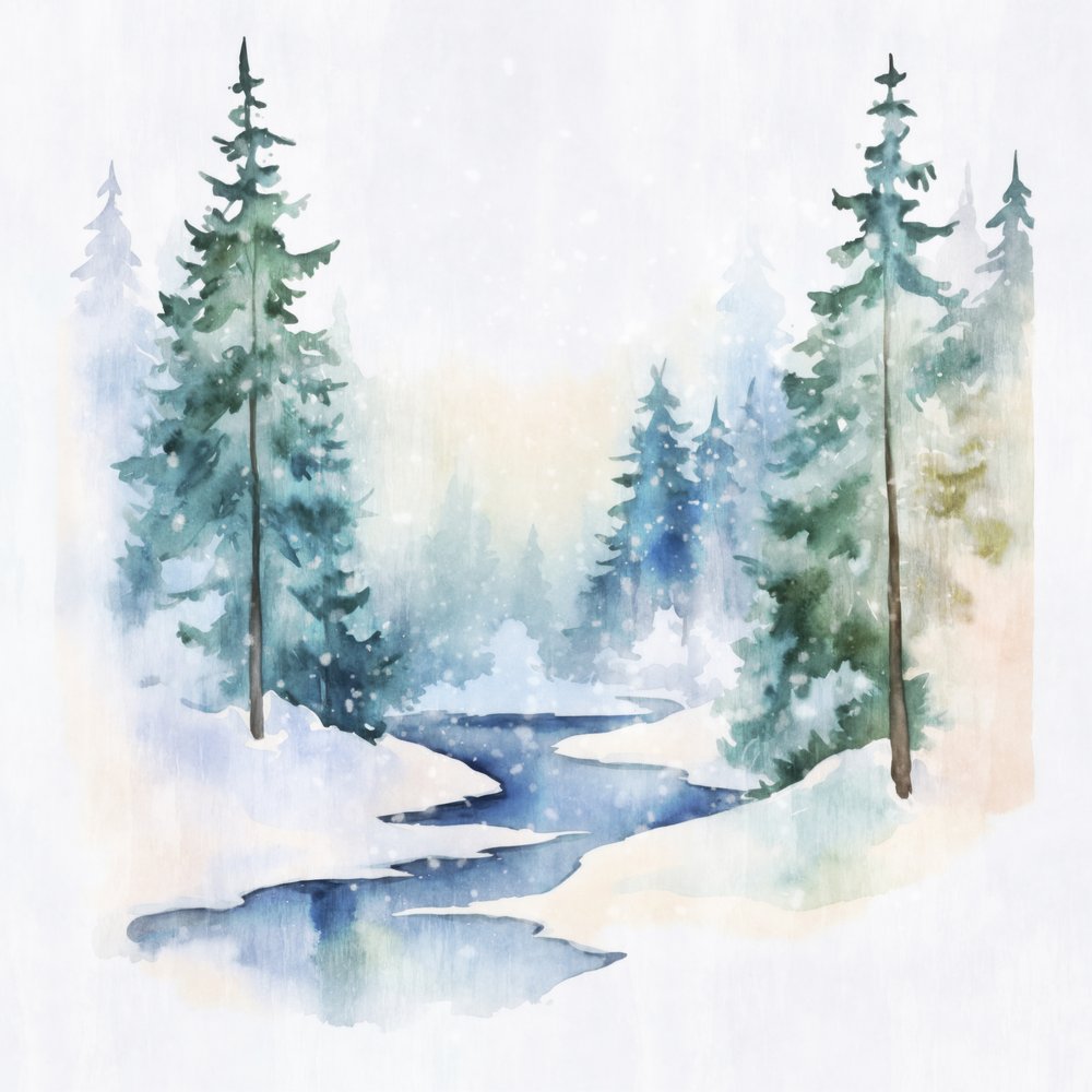 Un bosque invernal en paz de Andrea Haase