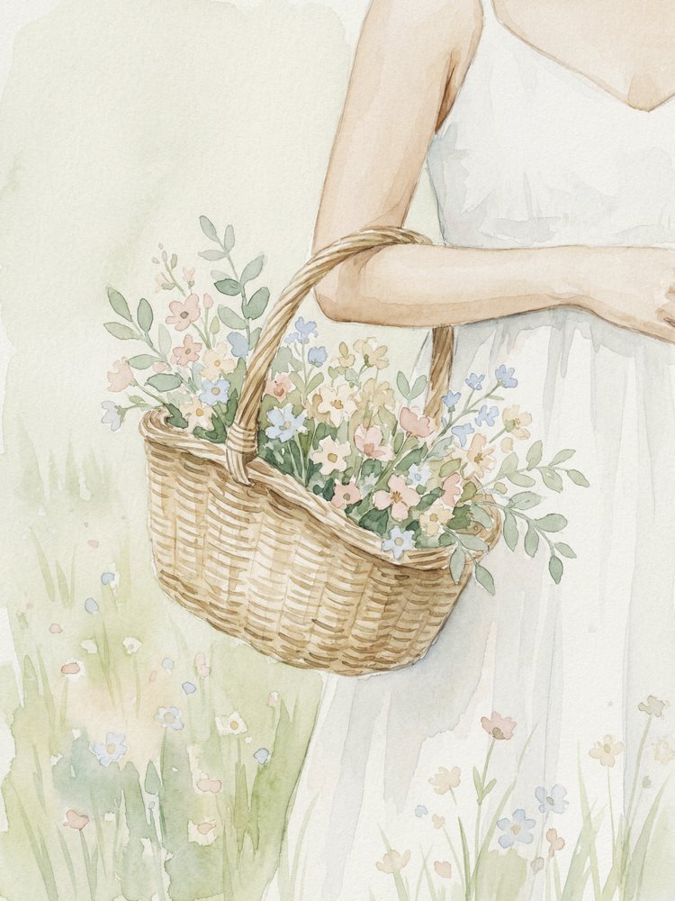 Cesta de flores silvestres de Andreas Magnusson