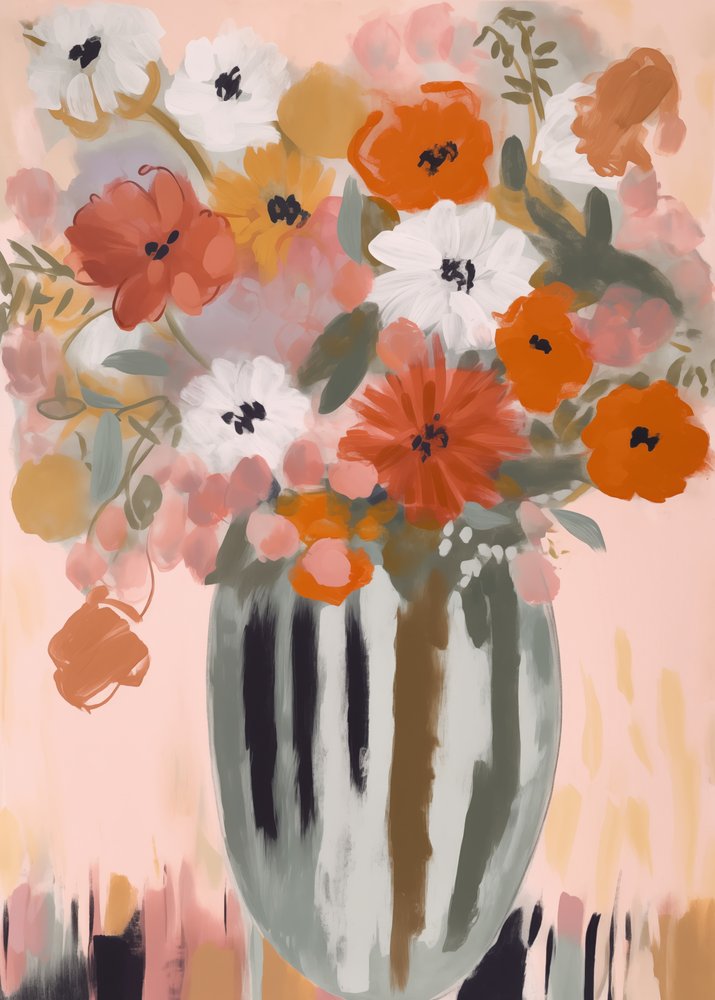 Ramo de flores de estilo pictórico de Andreas Magnusson