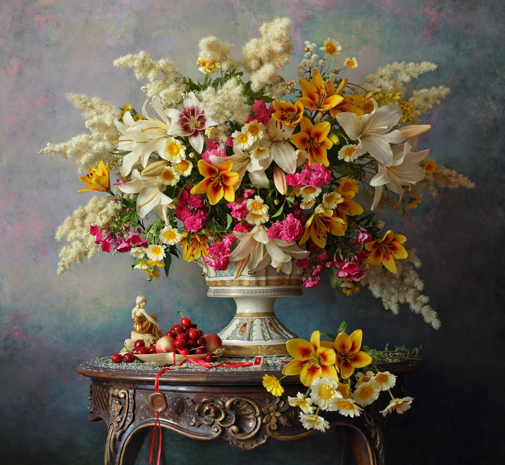 Arreglo floral suntuoso de Andrey Morozov