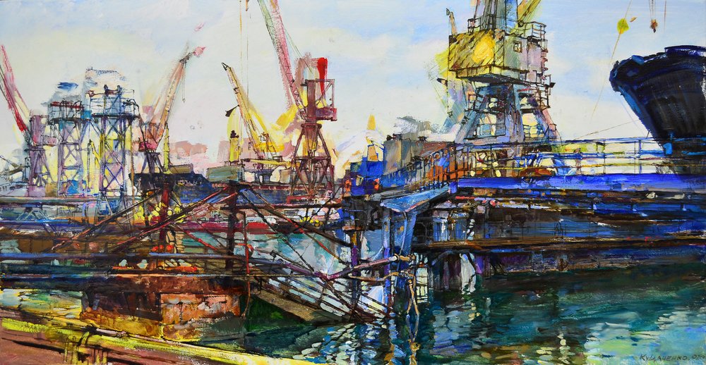Puerto industrial muy activo de Andrii Kutsachenko