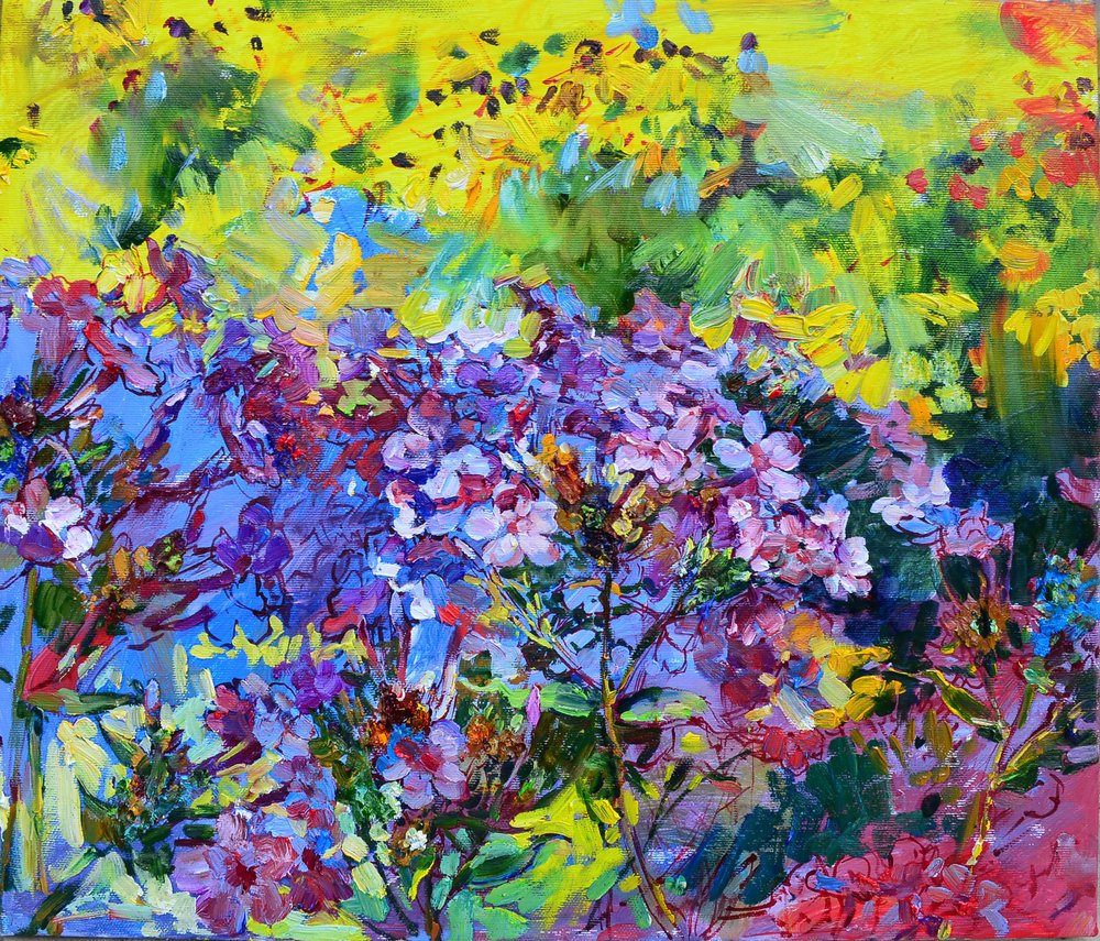 Jardín floral lleno de color de Andrii Kutsachenko