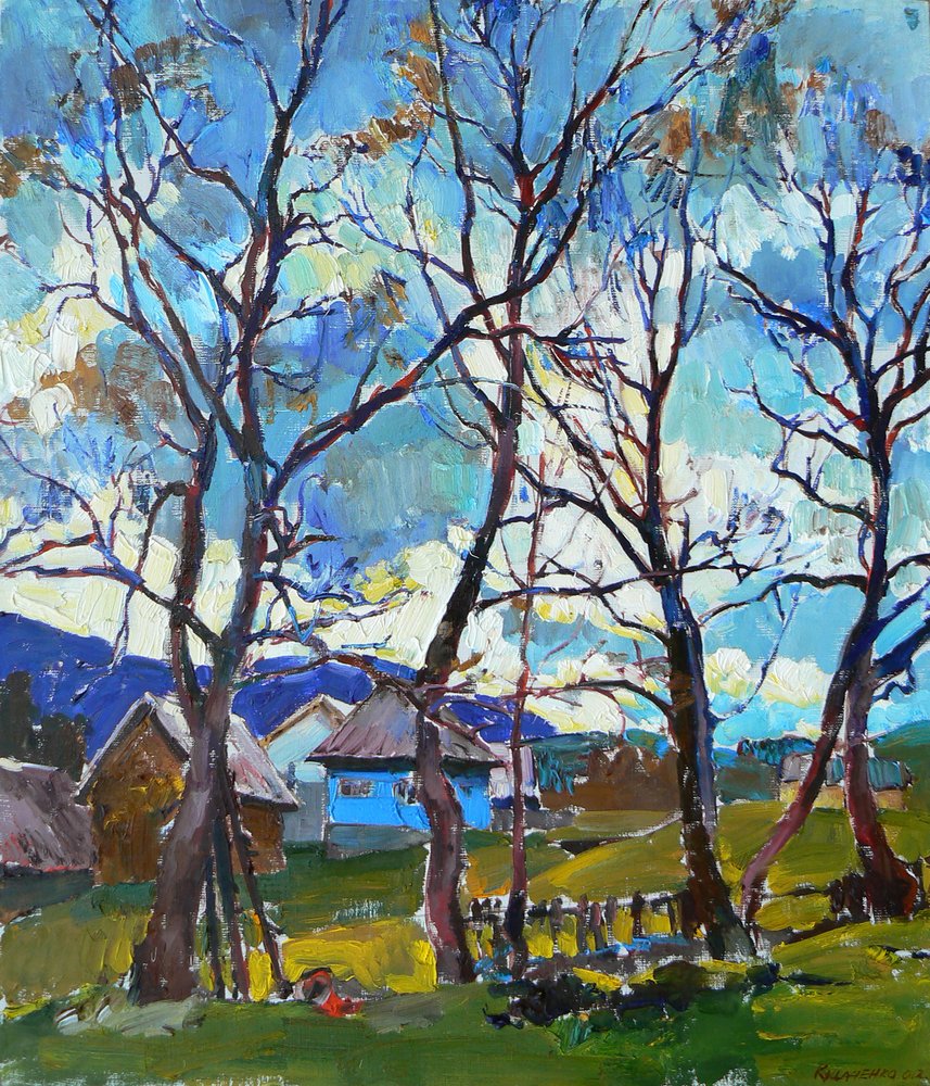 Primavera en Mountain Village de Andrii Kutsachenko