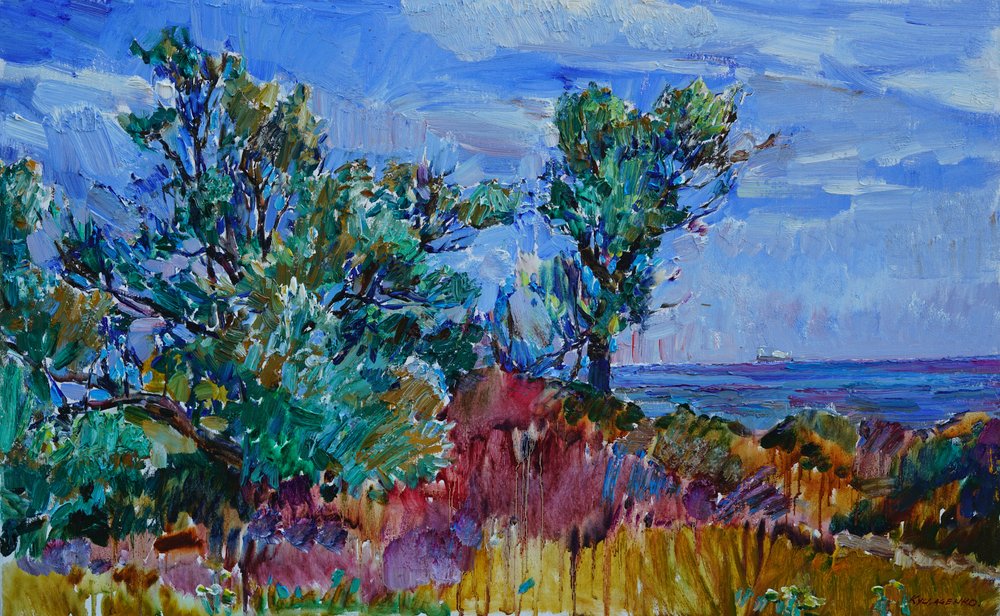 Un paisaje costero lleno de vida de Andrii Kutsachenko