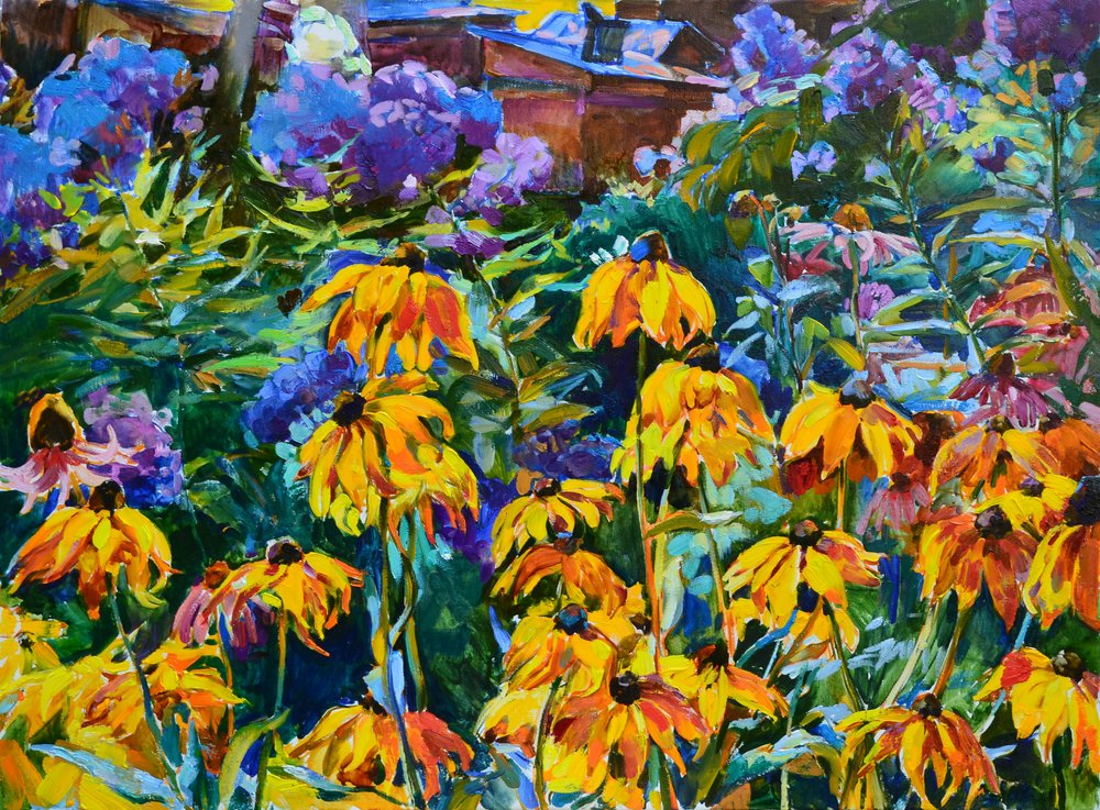 Flores de jardín de colores vivos de Andrii Kutsachenko