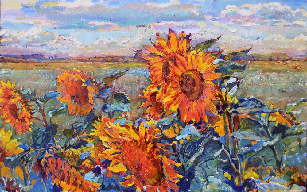 Vibrante campo de girasoles de Andrii Kutsachenko