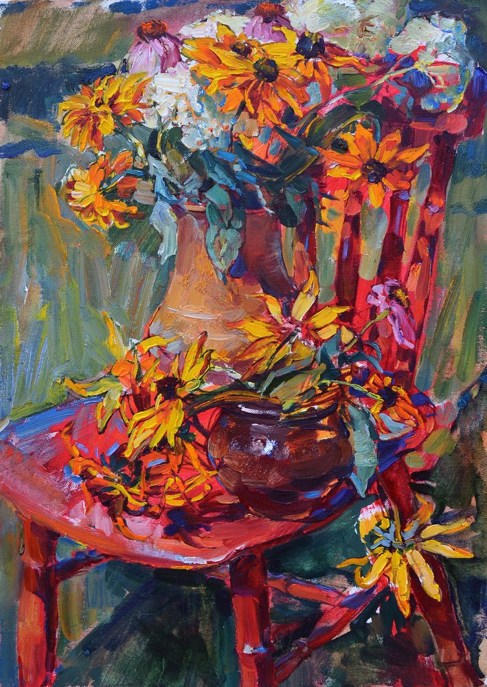 Silla «Yellow Blooms Red» de Andrii Kutsachenko