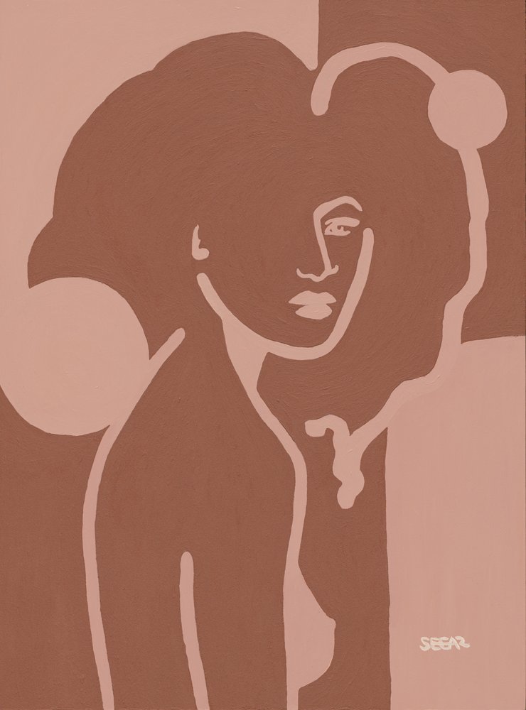 Mujer desnuda minimalista de Angela Seear