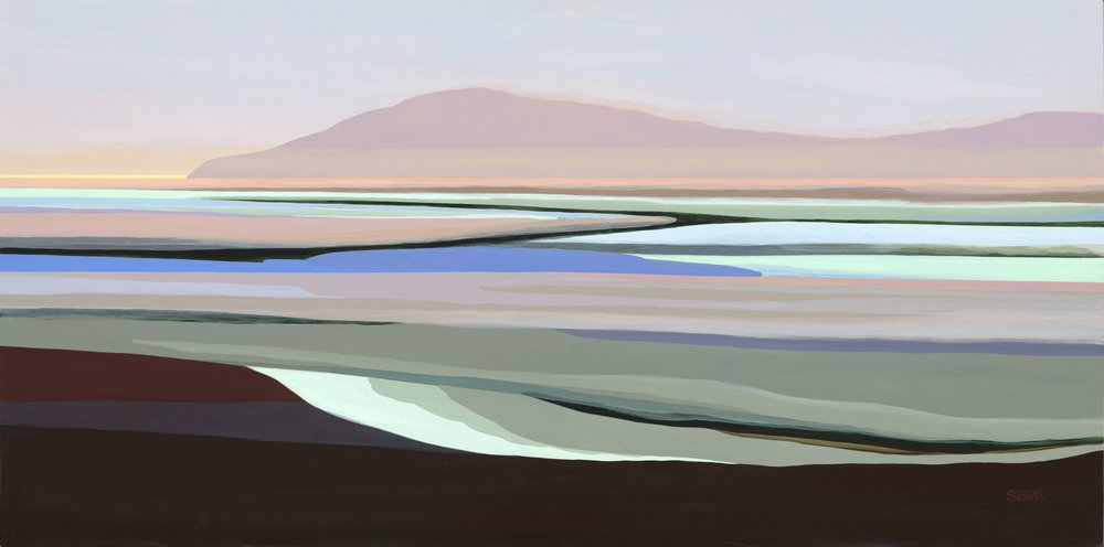 Paisaje abstracto en tonos apagados de Angela Seear