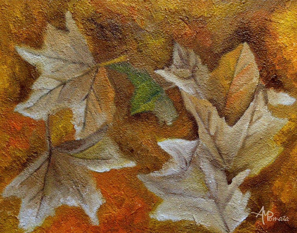 Hojas caídas de otoño de Angeles M. Pomata