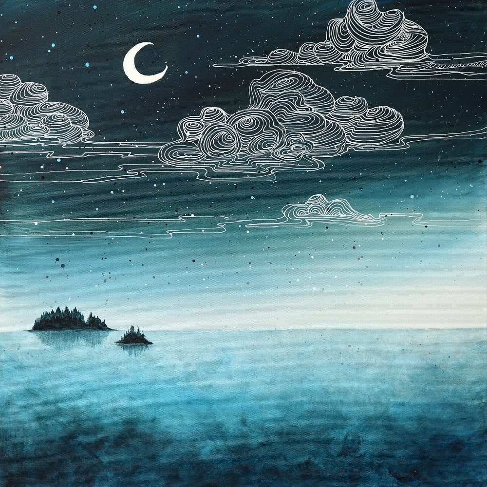 Noche de luna en la isla de Ania Witwitzka