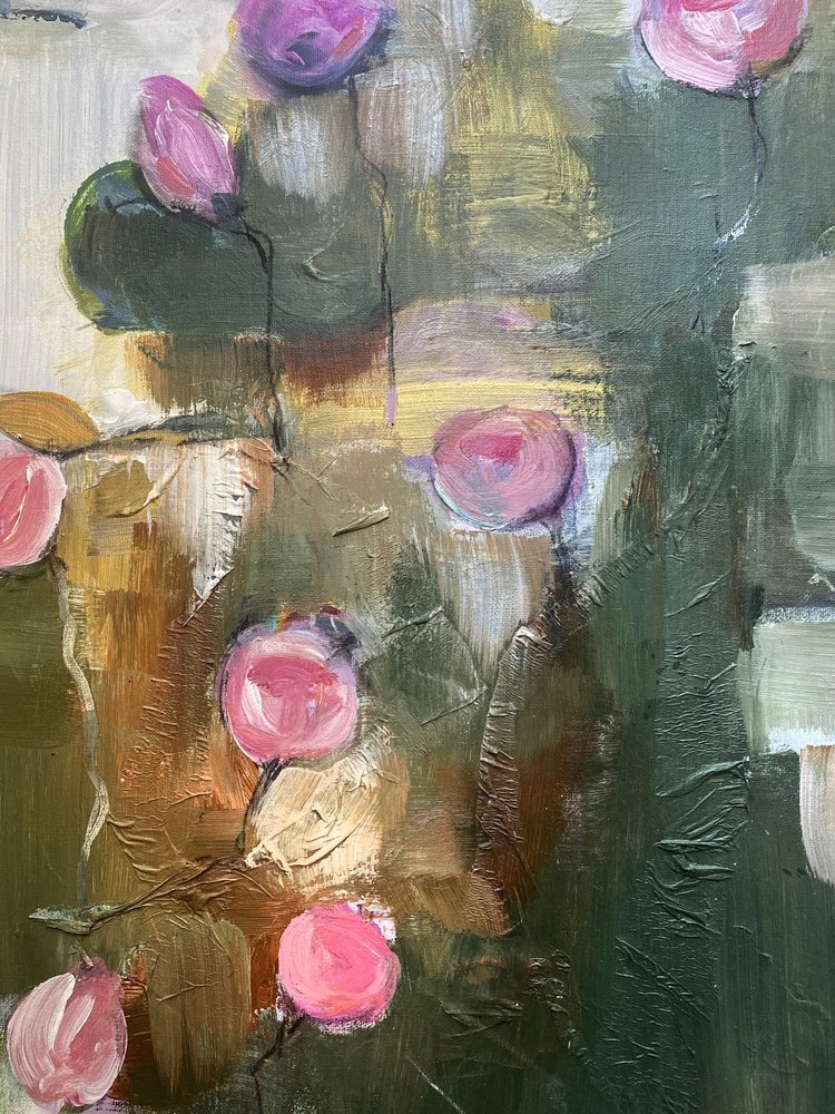 Impresiones florales en rosa de Anna-Karin Bergius