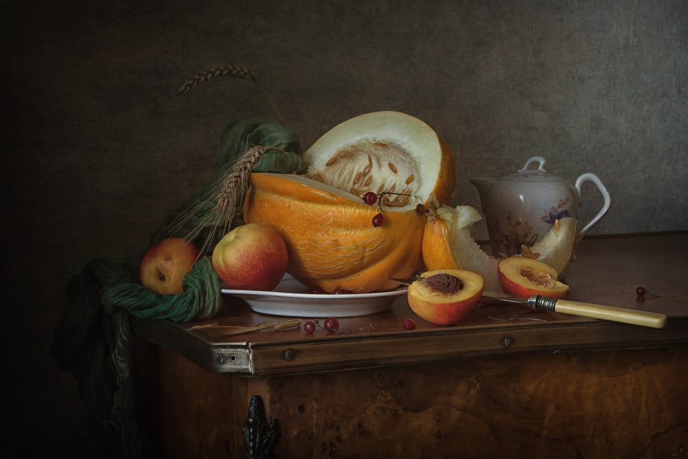 Naturaleza muerta rústica de otoño de Anna Petina