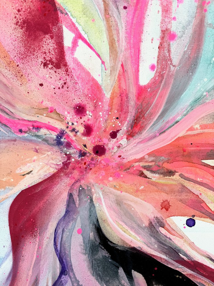 Flor de color rosa intenso de Anna Viklund