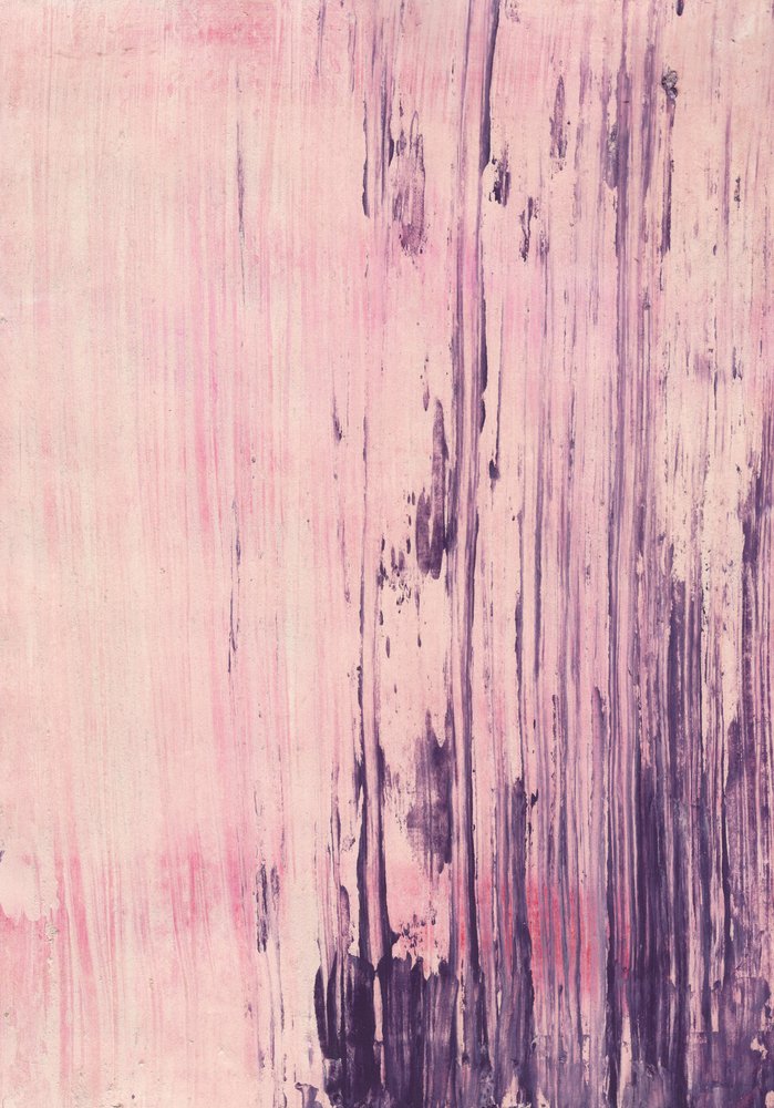 Trazos abstractos en rosa y morado de Annick