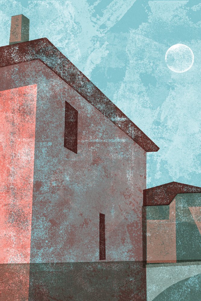 Reflejo de la casa a la luz de la luna de Apostrofo Design