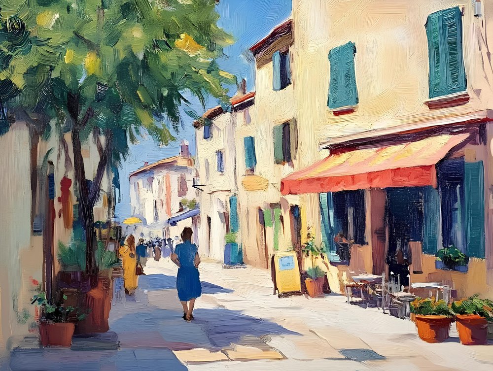 Una encantadora calle europea de Avanesova Elena