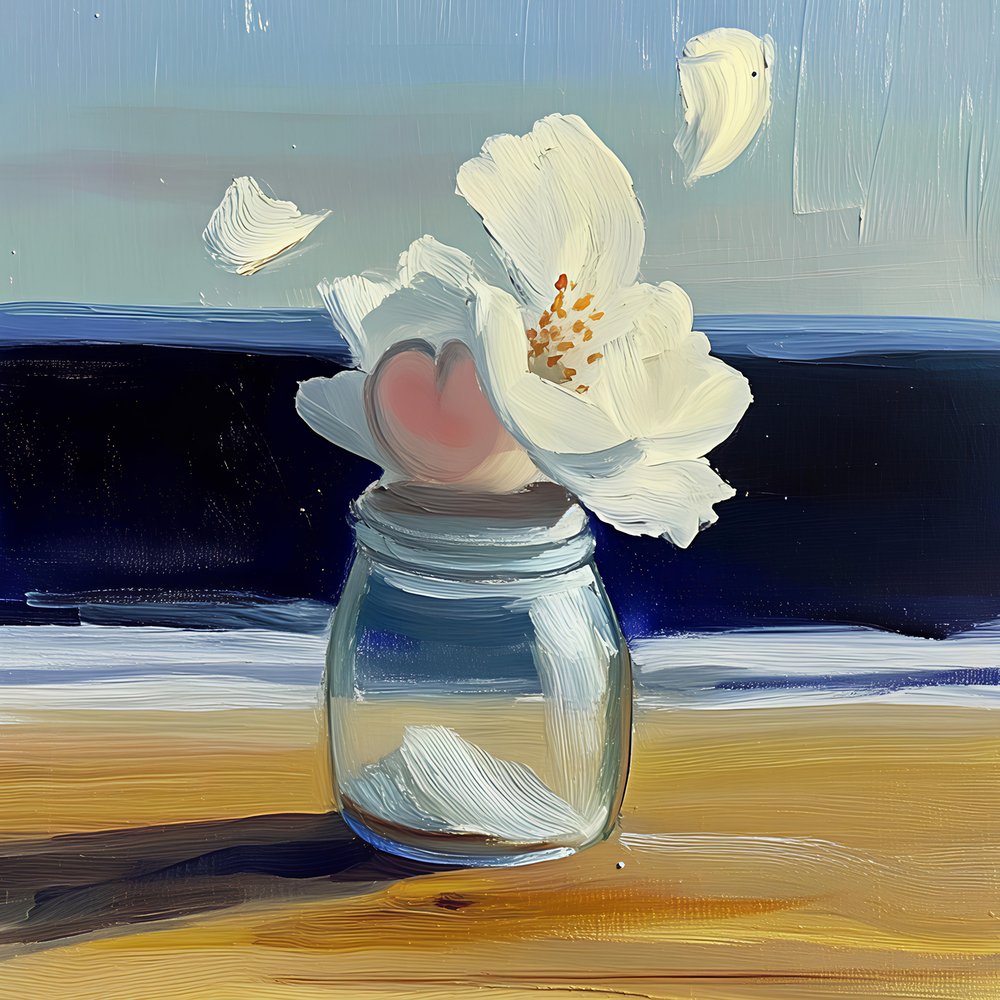 Flor costera en un jarrón de Avanesova Elena