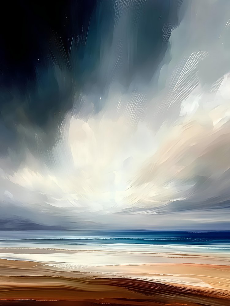 Serenidad costera (abstracto) de Avanesova Elena