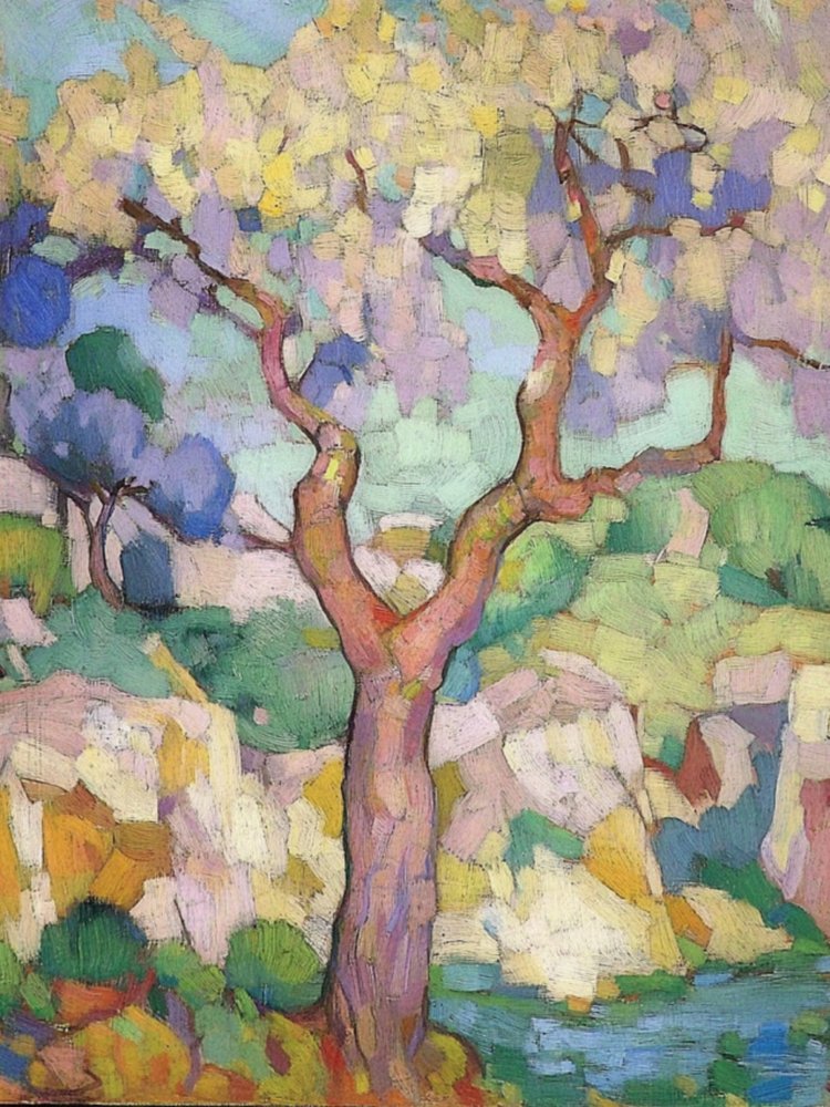 Árbol colorido y expresivo de Avanesova Elena