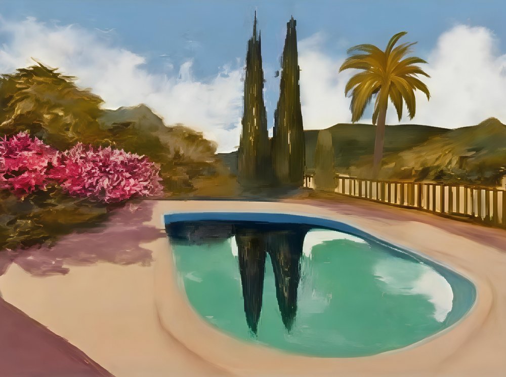 Reflejos en la piscina de Cypress de Avanesova Elena