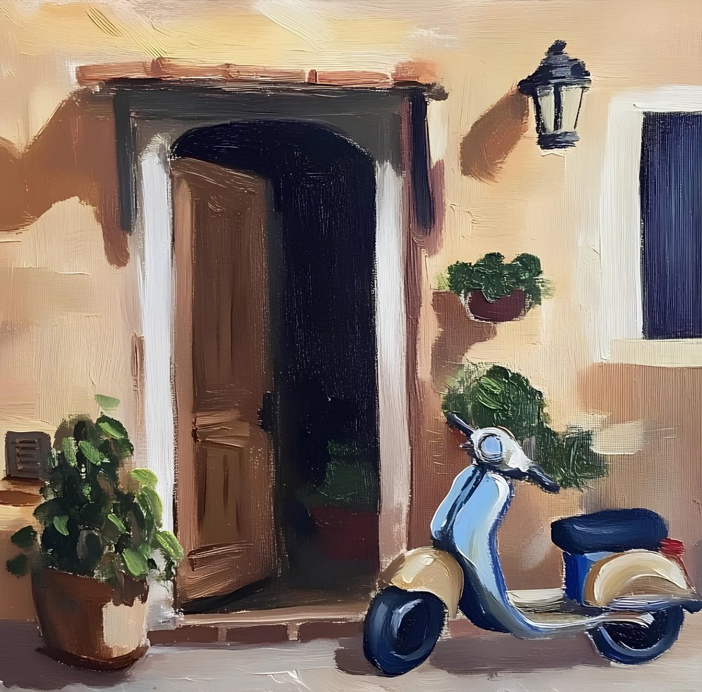 Entrada para scooters europeos de Avanesova Elena