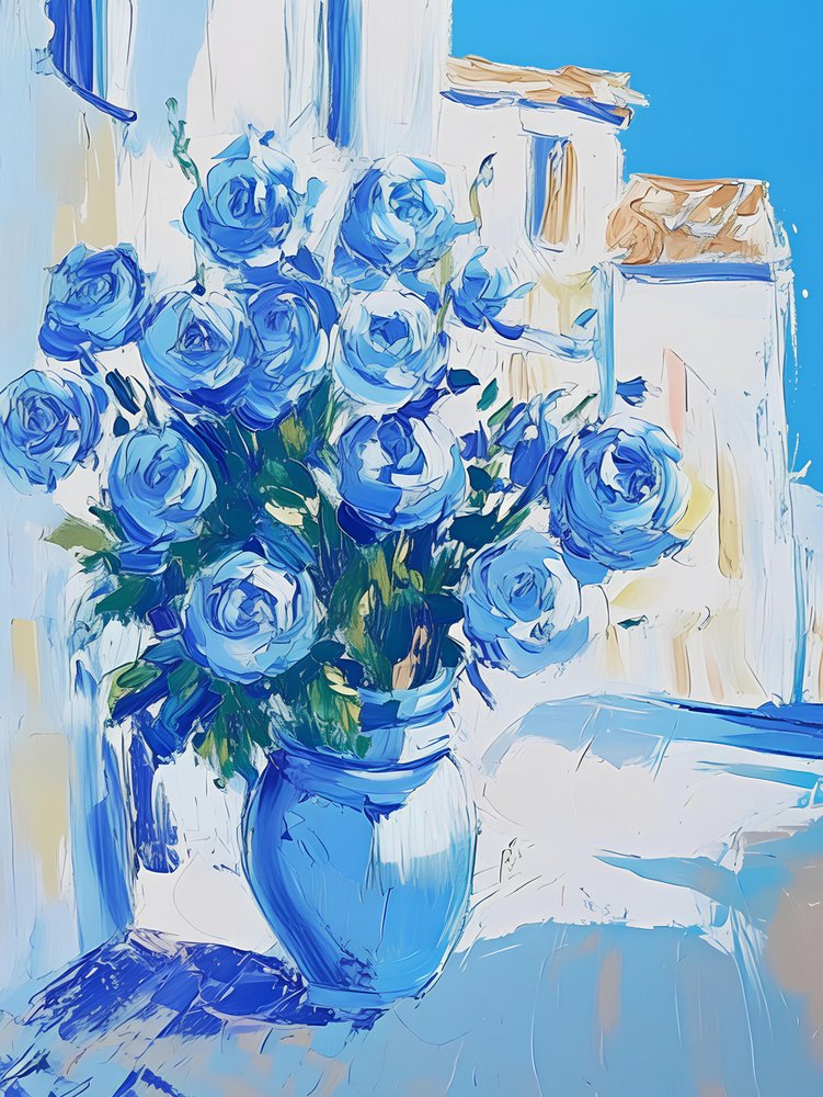 Rosas azules del Mediterráneo de Avanesova Elena