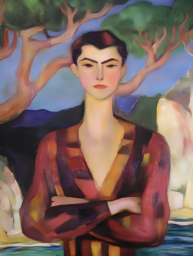 Una figura elegante en la costa de Avanesova Elena