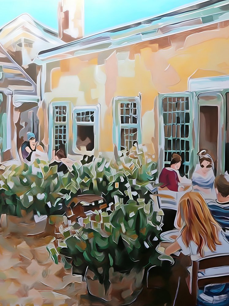 Terraza del café de verano de Avanesova Elena