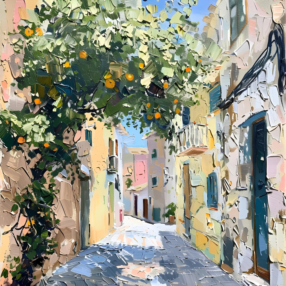 Calle del Naranjo Soleado de Avanesova Elena