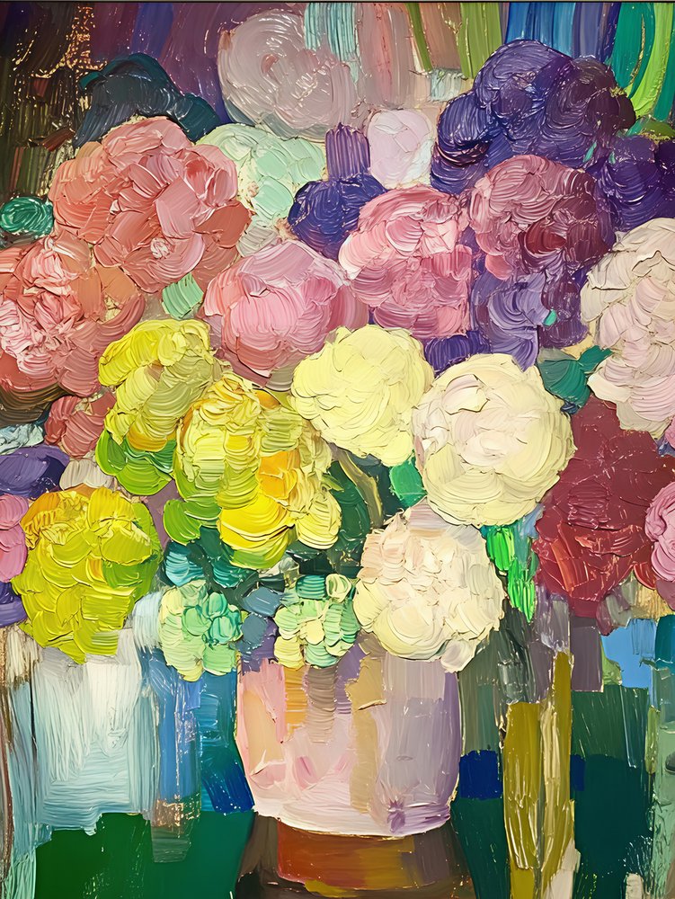 Ramo floral lleno de colorido de Avanesova Elena