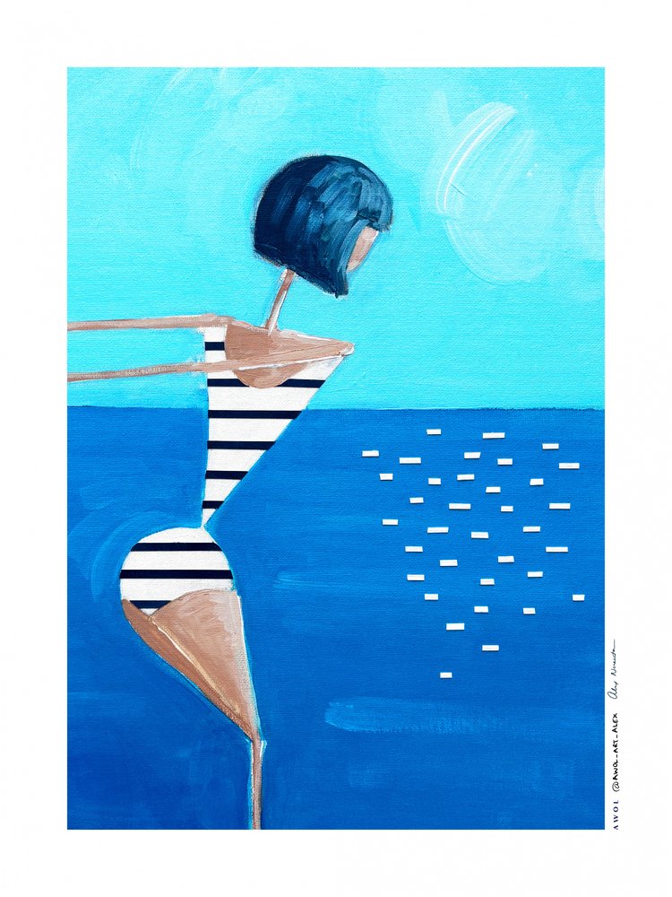 MUJER BUCEADORA de Awol Art Alex