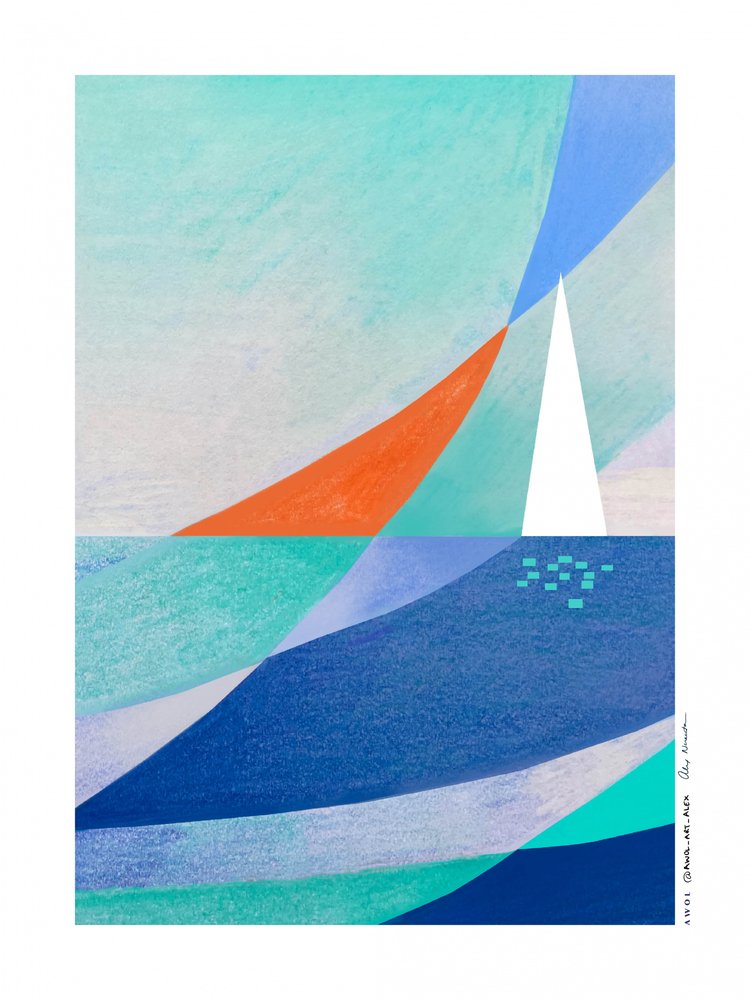Velero «Geometric Ocean» de Awol Art Alex