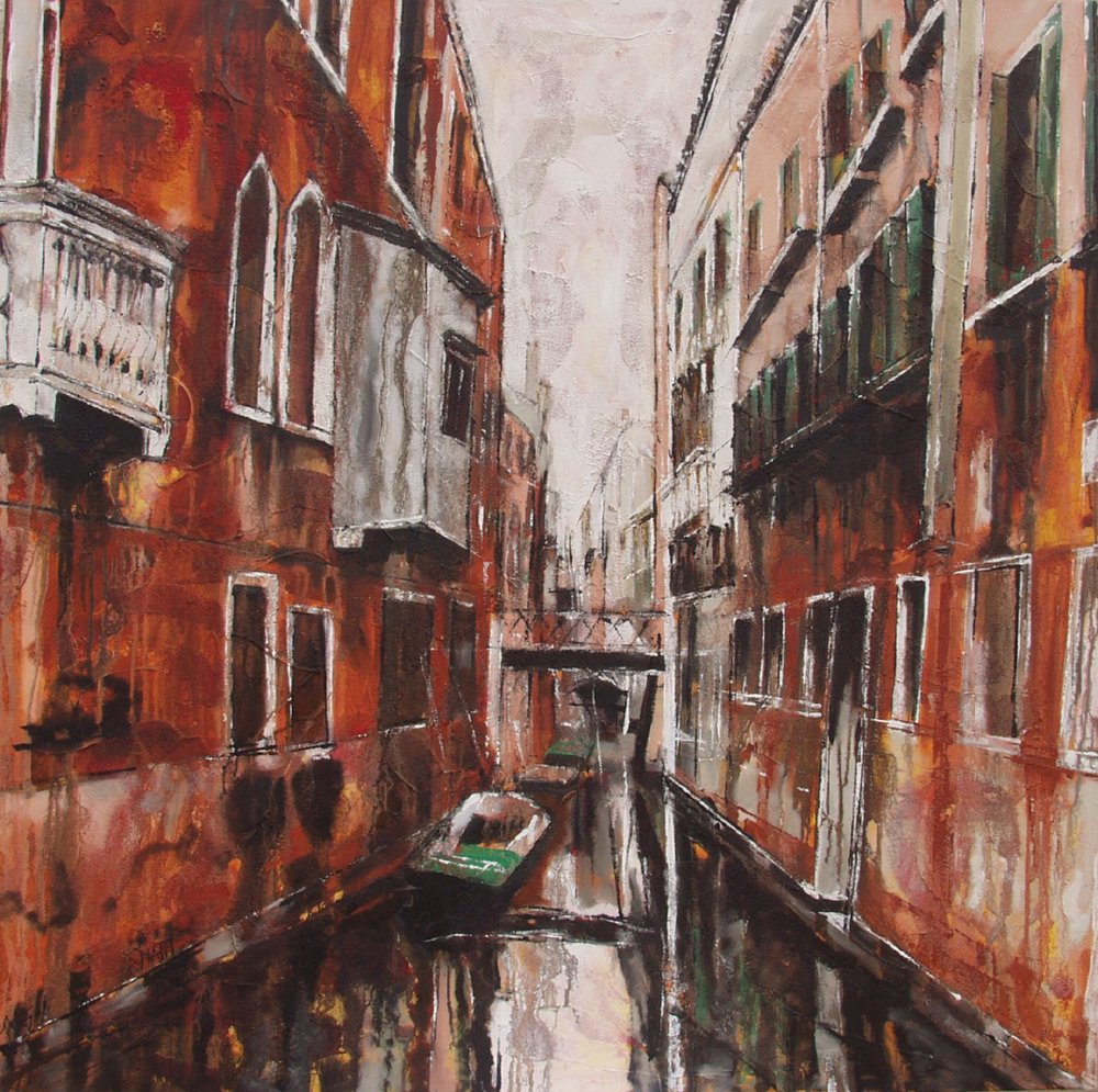 Reflejos en los canales de Venecia de Barbara Piatti