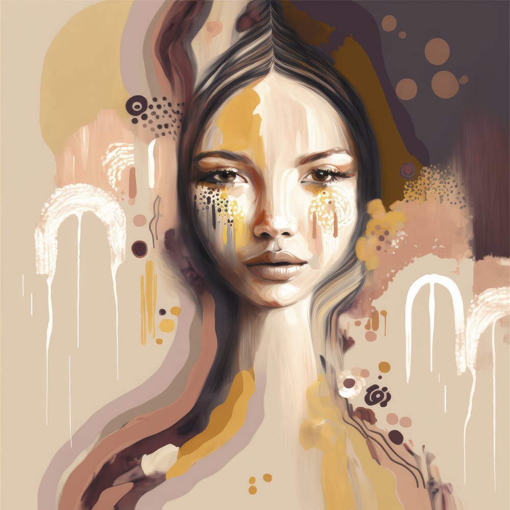Mujer abstracta y emotiva de Bella Eve